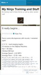 Mobile Screenshot of myninjatraining.wordpress.com