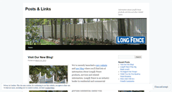 Desktop Screenshot of longfence.wordpress.com