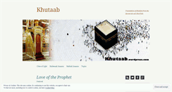 Desktop Screenshot of khutaab.wordpress.com