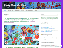 Tablet Screenshot of dancingflowersforpeace.wordpress.com