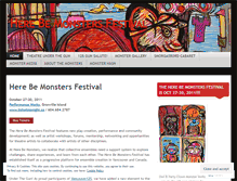 Tablet Screenshot of herebemonstersfestival.wordpress.com