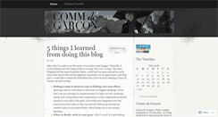Desktop Screenshot of commdegarcon.wordpress.com
