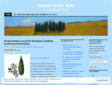 Tablet Screenshot of projectawake.wordpress.com