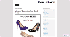 Desktop Screenshot of comesailawayfashion.wordpress.com