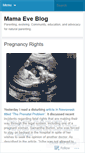 Mobile Screenshot of mamaeveblogs.wordpress.com