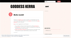 Desktop Screenshot of goddesskerra.wordpress.com