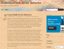 Tablet Screenshot of bullterrierbehavior1231.wordpress.com