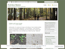 Tablet Screenshot of naturalskills.wordpress.com