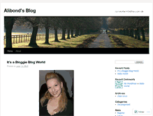 Tablet Screenshot of alibond.wordpress.com