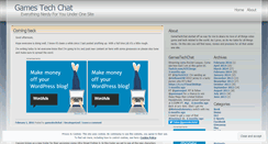 Desktop Screenshot of gamestechchat.wordpress.com