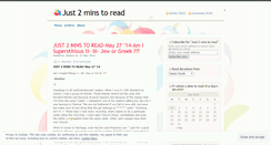 Desktop Screenshot of just2minstoread.wordpress.com