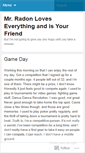 Mobile Screenshot of misterradon.wordpress.com