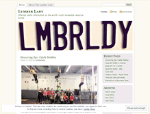 Tablet Screenshot of lumberlady.wordpress.com