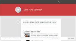Desktop Screenshot of pasosparaserlider.wordpress.com