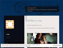 Tablet Screenshot of lonelygod91.wordpress.com