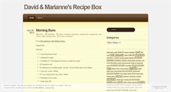 Desktop Screenshot of dmrecipes.wordpress.com