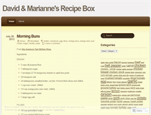 Tablet Screenshot of dmrecipes.wordpress.com