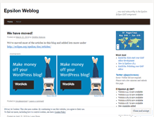 Tablet Screenshot of epsilonblog.wordpress.com