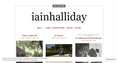 Desktop Screenshot of iainhalliday.wordpress.com