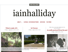 Tablet Screenshot of iainhalliday.wordpress.com
