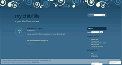 Desktop Screenshot of mychibilife.wordpress.com