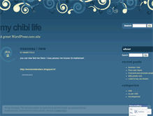 Tablet Screenshot of mychibilife.wordpress.com