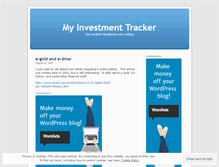Tablet Screenshot of investmenttracker.wordpress.com
