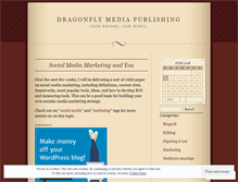 Tablet Screenshot of dragonflypub.wordpress.com