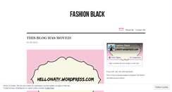Desktop Screenshot of fashionblack.wordpress.com