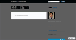 Desktop Screenshot of calvinyan.wordpress.com
