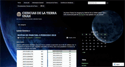 Desktop Screenshot of cienciasdelatierraunah.wordpress.com