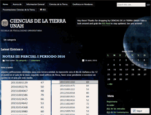 Tablet Screenshot of cienciasdelatierraunah.wordpress.com