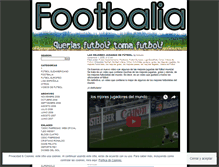Tablet Screenshot of footbalia.wordpress.com