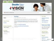 Tablet Screenshot of doubletakesoftware.wordpress.com