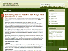 Tablet Screenshot of mommydeets.wordpress.com