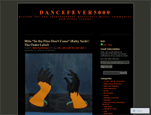 Tablet Screenshot of dancefever5000.wordpress.com