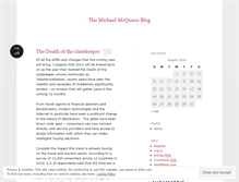 Tablet Screenshot of michaelmcqueenblog.wordpress.com