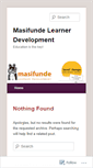 Mobile Screenshot of masifunde.wordpress.com