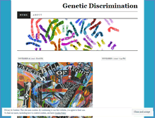 Tablet Screenshot of geneticdiscrimination.wordpress.com