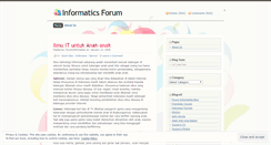 Desktop Screenshot of foruminformatika.wordpress.com