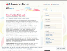 Tablet Screenshot of foruminformatika.wordpress.com