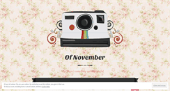 Desktop Screenshot of littlenovember.wordpress.com