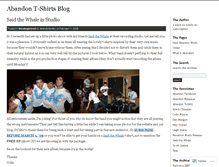 Tablet Screenshot of abandontshirts.wordpress.com