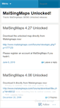 Mobile Screenshot of malsingmaps.wordpress.com