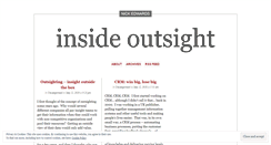 Desktop Screenshot of insideoutsight.wordpress.com