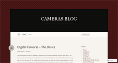 Desktop Screenshot of camerasblog.wordpress.com