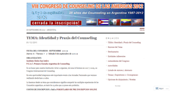 Desktop Screenshot of congresocounseling2012.wordpress.com