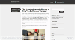 Desktop Screenshot of houstonmovers2232.wordpress.com