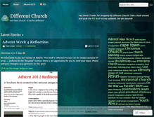 Tablet Screenshot of differentchurch.wordpress.com