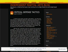 Tablet Screenshot of independentmartialarts.wordpress.com